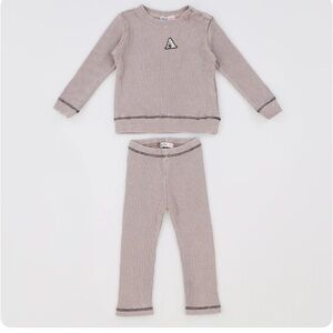 Cozy Kids Pajama Set in Gray